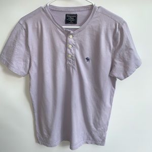 Abercrombie lavender short sleeve shirt